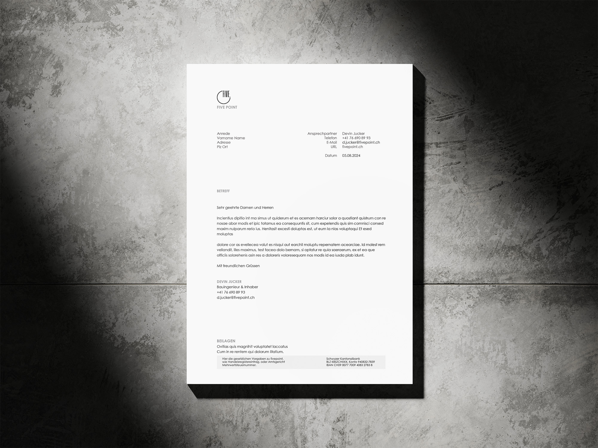 Rechnungs- & Briefpapier